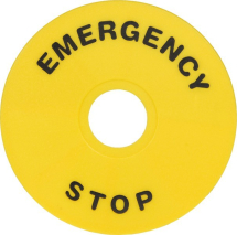SCL 22mm LEGEND EMERGENCY STOP 60MM DIA YELLOW