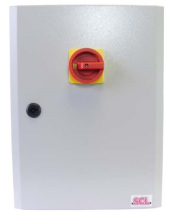 SCL ON-OFF FUSED SWITCH 100A 4P IP65 METAL ENC + FUSES